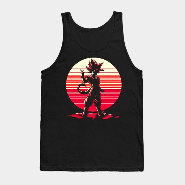 Silhoutte of Dragon Ball #016 Tank Top by kreasioncom